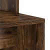 vidaXL Desk Smoked Oak 30.91 x 14.57 x 60.83 in Engineered Wood