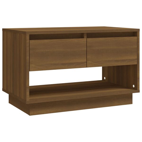 vidaXL TV Cabinet Brown Oak Engineered Wood TV Cabinet Rectangular