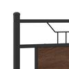 vidaXL Bed Frame Smoked oak Engineered wood and steel Full Bed Frame