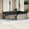 vidaXL Garden Sofa Set Light Grey