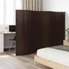 vidaXL Room Divider Dark Brown 65.0x236.2" Bamboo