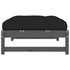 vidaXL Garden Footstool Grey Solid pine wood Large Modular