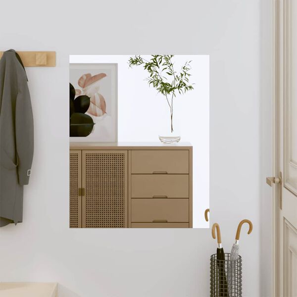 vidaXL Wall Mirror Transparent Glass 19.7 x 23.6 in Wall mounting