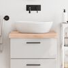 vidaXL Bathroom Countertop 23.6 x 19.7 x (0.8-2.4) " Untreated Solid Wood