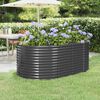 vidaXL Garden Raised Bed Anthracite Powder-coated steel Large