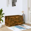 vidaXL Wall-mounted Shoe Cabinet Smoked oak Engineered wood
