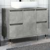 vidaXL Bathroom Cabinet Concrete Grey Engineered wood, Iron Medium
