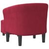 vidaXL Tub Chair Wine Red
