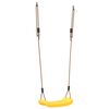 vidaXL Outdoor Swing Seat Yellow Polyethylene Adjustable Saddle Shape