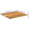 vidaXL Table Top Various wood tones Solid reclaimed wood 27.6 x 31.5 in