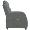 vidaXL Massage Chair Dark Grey Polyester Large Massage Chair