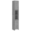 vidaXL Bathroom Cabinet Concrete grey Engineered Wood Tall and narrow