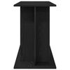 vidaXL Aquarium Stand Black Oak Engineered Wood Large Aquarium Stand