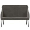 vidaXL Bench Dark Gray Velvet fabric, Metal, Plywood Medium