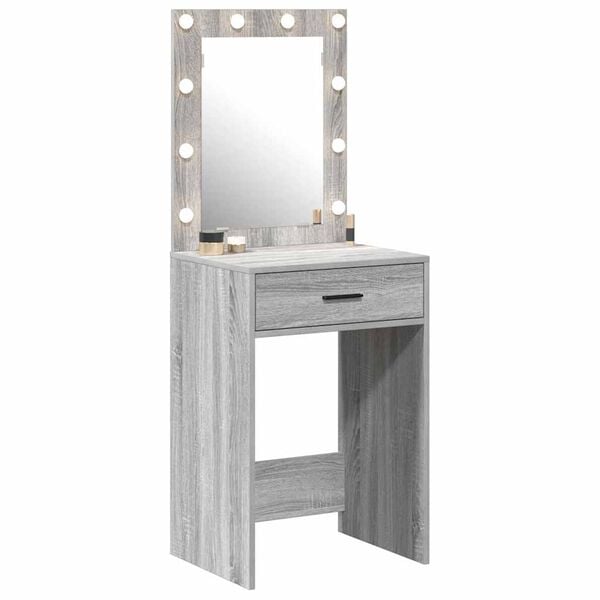 vidaXL Dressing Table Grey Sonoma 50 x 41 x 135 cm Engineered wood