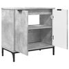 vidaXL Bathroom Furniture Set 2 pcs Concrete grey 39.5 x 36 x 88 cm