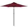 vidaXL Garden Parasol Bordeaux Red Steel, Polyester Large Tiltable