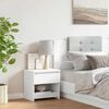 vidaXL Bedside Cabinet White Engineered wood