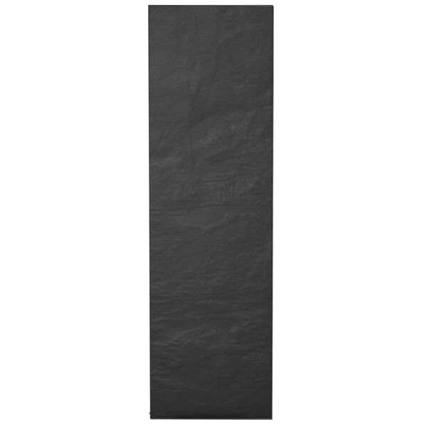 vidaXL Sunlounger Cover Set of 2 Black Polyethylene, aluminum