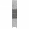 vidaXL Bathroom Furniture Set Concrete grey Engineered wood, metal Medium