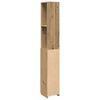 vidaXL Bathroom Cabinet Artisan Oak Engineered Wood Tall and Narrow