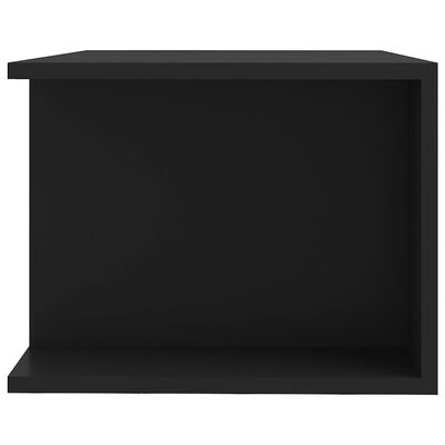 vidaXL TV Stand with LED Lights Black 35.4"x15.4"x11.8"