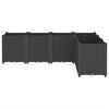 vidaXL Garden Planter Black Polypropylene Large Modular Garden Planter