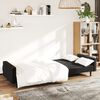 vidaXL Sofa Bed Black Velvet (100% polyester), wood, plastic Medium