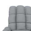 vidaXL Massage Chair Light Grey Fabric (100% polyester), Wood, Metal