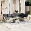 vidaXL Garden Sofa Set Light Grey