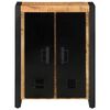 vidaXL Sideboard Rough Mango Solid Mango Wood, Iron Standard Sideboard