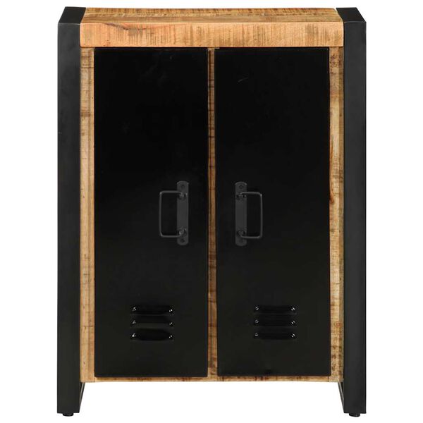 vidaXL Sideboard Rough Mango Solid Mango Wood, Iron Standard Sideboard