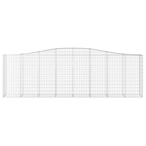 vidaXL Gabion Basket Set of 25 Silver Galvanized Iron Large Durable