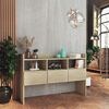vidaXL Sideboard Sonoma oak Engineered wood 41.3 x 11.8 x 27.6 in
