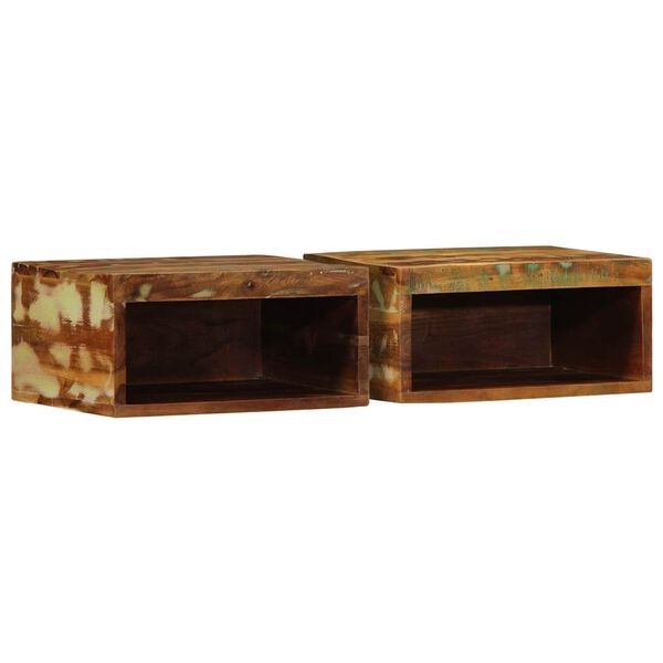 vidaXL Wall-mounted TV Cabinet Set of 2 Multicolor