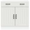 vidaXL Kitchen Base Cabinet White Engineered wood Standard