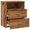 vidaXL Bedside Cabinet Old wood Engineered wood 19.7x12.6x23.6 in