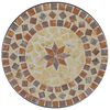 vidaXL Mosaic Bistro Set Terracotta and White