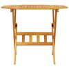 vidaXL Garden Dining Set Folding 5 pcs Brown solid acacia wood