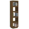 vidaXL Book Cabinet Honey brown Solid pinewood Medium Book Cabinet