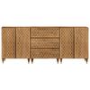 vidaXL Side Cabinets 3 pcs 23.6"x13"x29.5" Solid Wood Mango