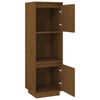 vidaXL Highboard Honey Brown Solid Pine Wood Tall Cabinet Rectangular