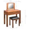 vidaXL Dressing Table Brown Solid Acacia wood Medium Dressing Table