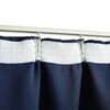 vidaXL Blackout Curtains with Hooks 2 pcs Blue 55.1x88.6"