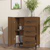 vidaXL Sideboard Brown oak Engineered wood Medium Sideboard