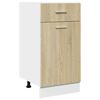 vidaXL Kitchen Cabinet Set Set of 8 Sonoma oak Engineered wood Large