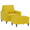 vidaXL Sofa Chair With Footstool Yellow