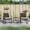 vidaXL Garden Dining Set Brown and Anthracite