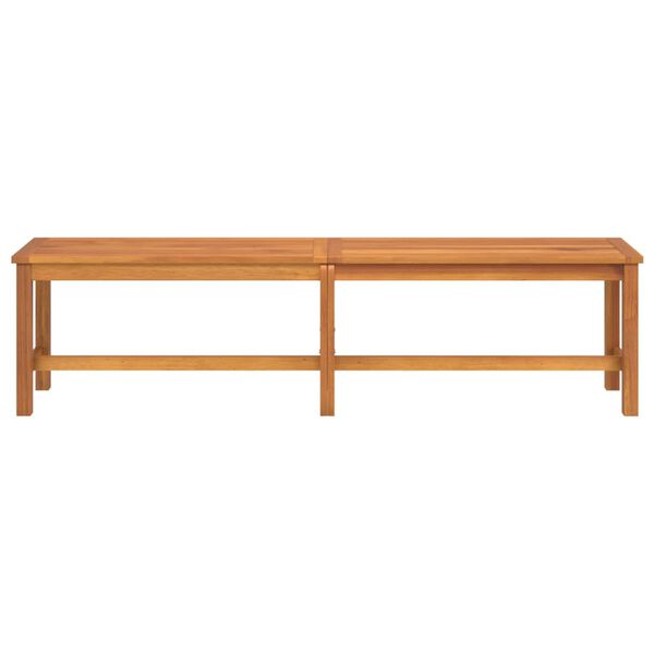 vidaXL Garden Bench Brown Solid Acacia wood 70.9 in x 13.8 in x 17.7 in