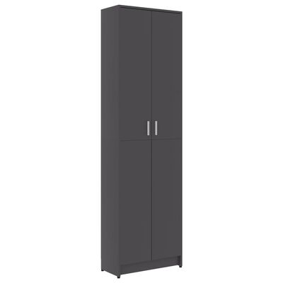 vidaXL Hallway Wardrobe Gray 21.7"x9.8"x74.4" Engineered Wood